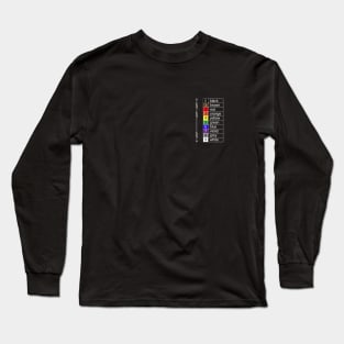resistor colour codes on black and dark colours Long Sleeve T-Shirt